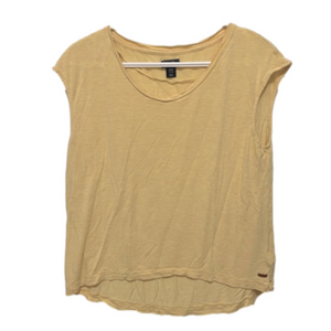 Roots scoop neck relaxed cap sleeve tshirt Medium